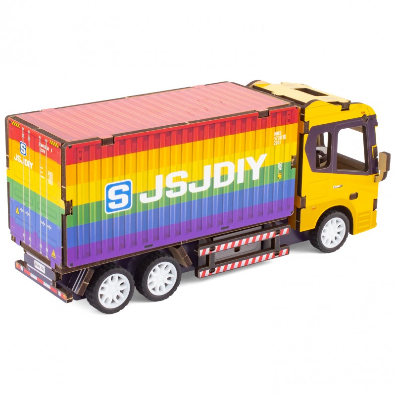 MAQUETTE EN BOIS : CAMION PORTEUR (RÉTRO FRICTION) - Ulysse