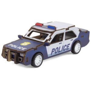 MAQUETTE EN BOIS : VOITURE DE POLICE (RÉTRO FRICTION) - Ulysse