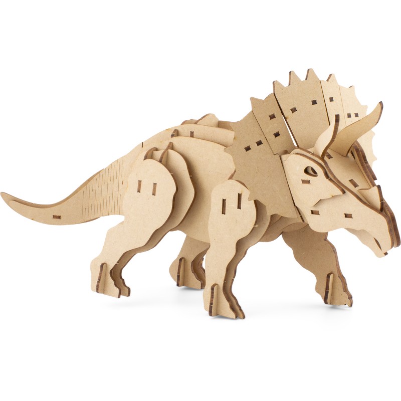 MAQUETTE EN BOIS : TRICÉRATOPS - Ulysse