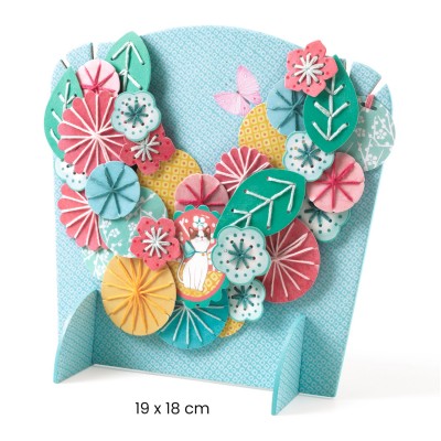 Contenu du kit de broderie collier Flora Djeco