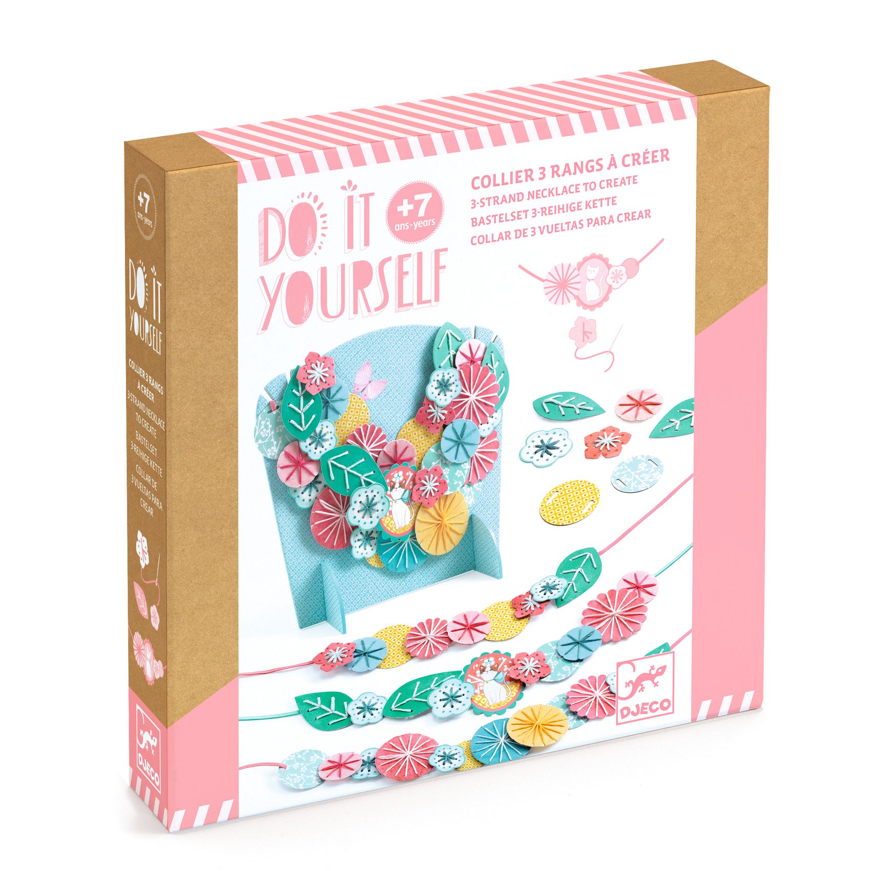 Coffret collier à broder Flora Do It Yourself Djeco DJ07994