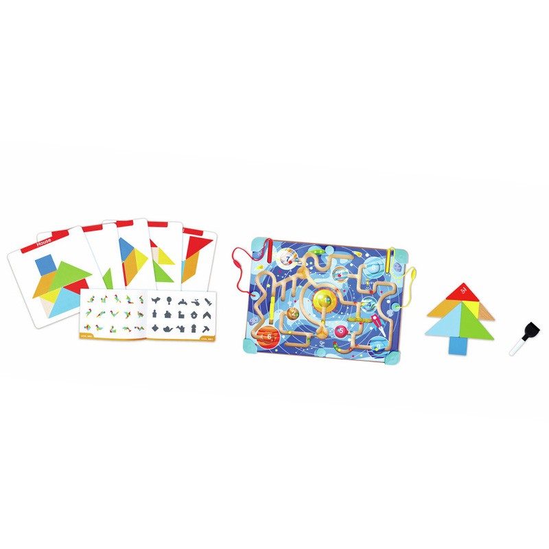 Labyrinthe magnétique Tangram 3 en 1 - Hape
