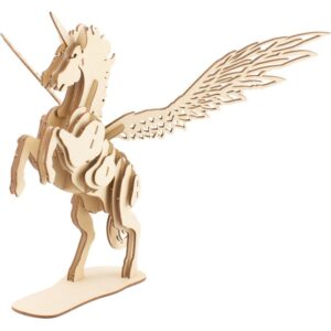 MAQUETTE EN BOIS : LICORNE MYTHIQUE (RÉTRO FRICTION) - Ulysse