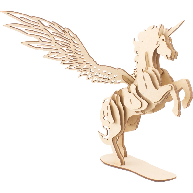 MAQUETTE EN BOIS : LICORNE MYTHIQUE (RÉTRO FRICTION) - Ulysse