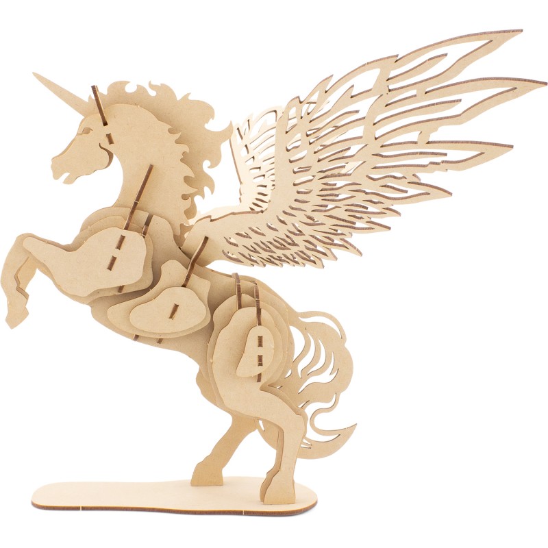 MAQUETTE EN BOIS : LICORNE MYTHIQUE (RÉTRO FRICTION) - Ulysse