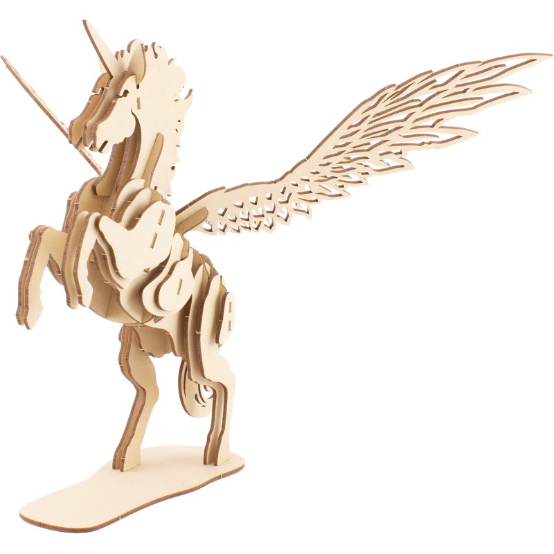 MAQUETTE EN BOIS : LICORNE MYTHIQUE (RÉTRO FRICTION) - Ulysse