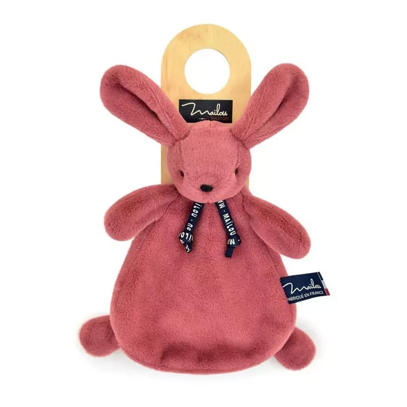 Lapin DORLOTIN - Doudou - Bois de rose - Maïlou