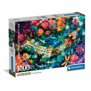 PUZZLE COMPACT 1000 PIECES - koi river - Clementoni