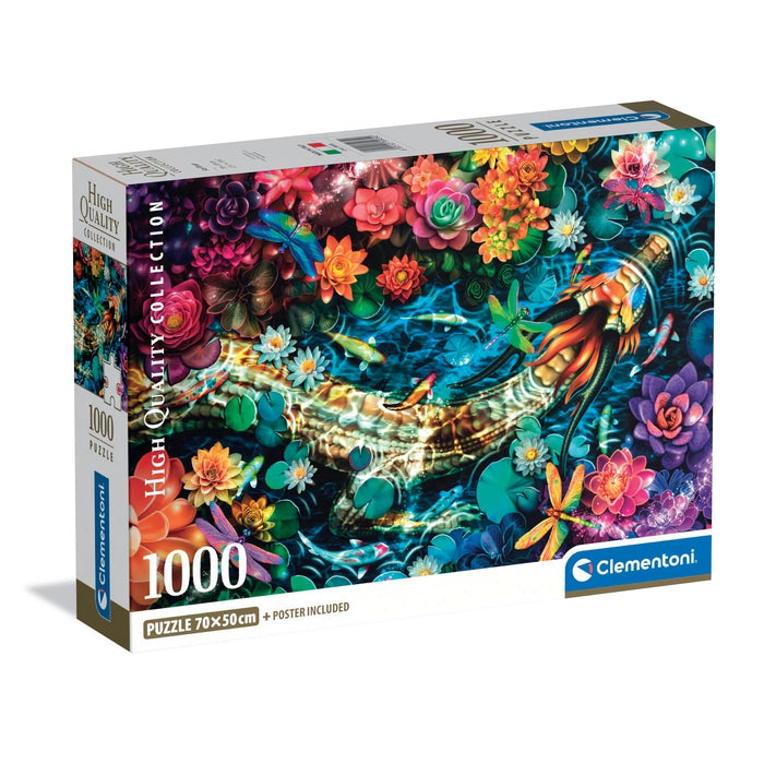 PUZZLE COMPACT 1000 PIECES - koi river - Clementoni