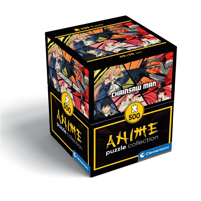 PUZZLE 500 PIECES CUBES ANIMES chainsaw man - Clementoni