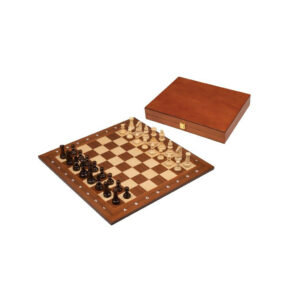 Set d'échecs de tournoi - case 50mm - cassette en bois