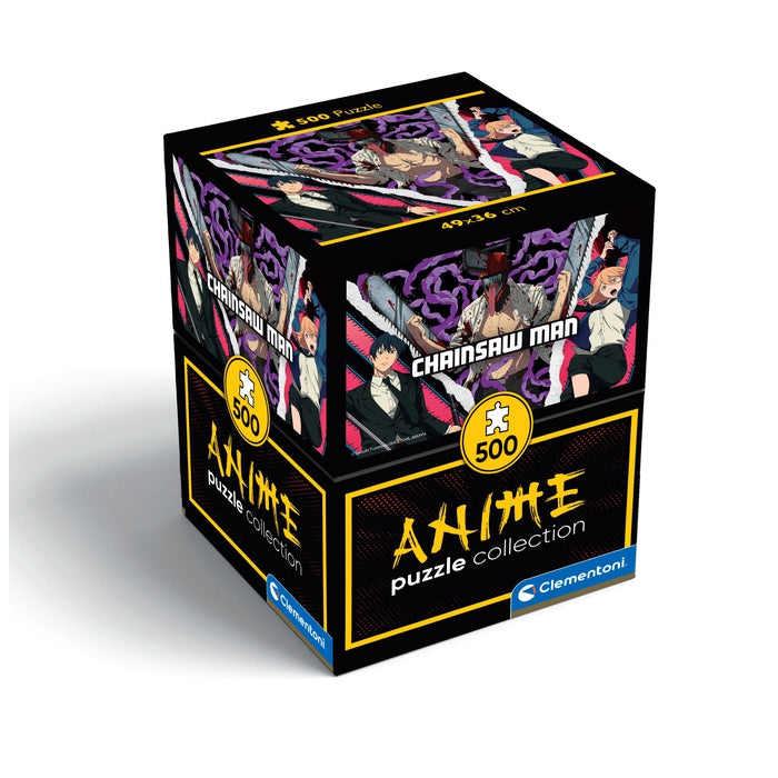 PUZZLE 500 PIECES CUBES ANIMES chainsaw man - Clementoni