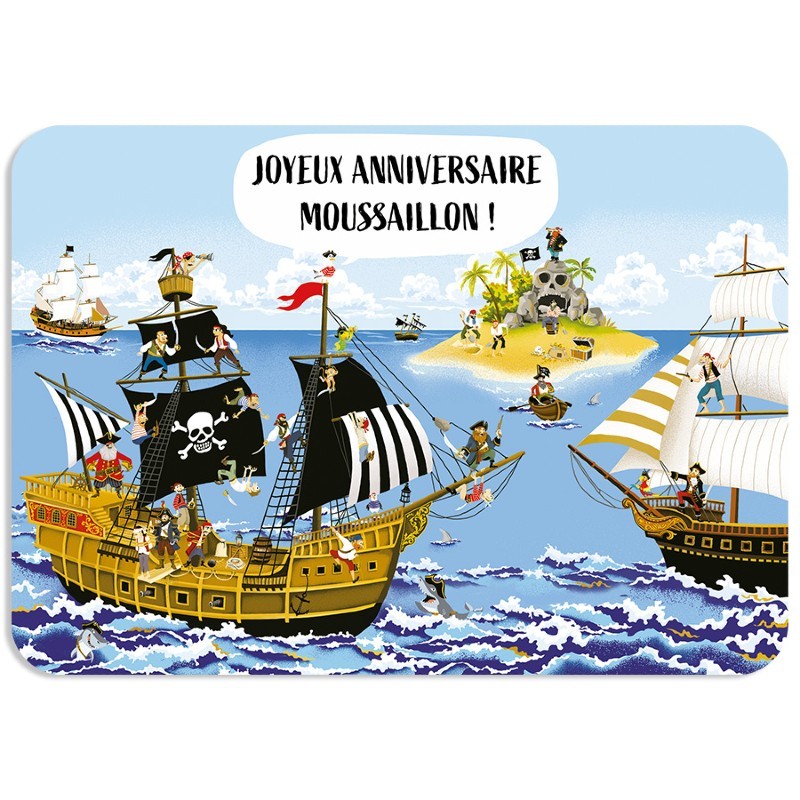 CARTE POSTALE JOYEUX ANNIVERSAIRE + ENVELOPPE