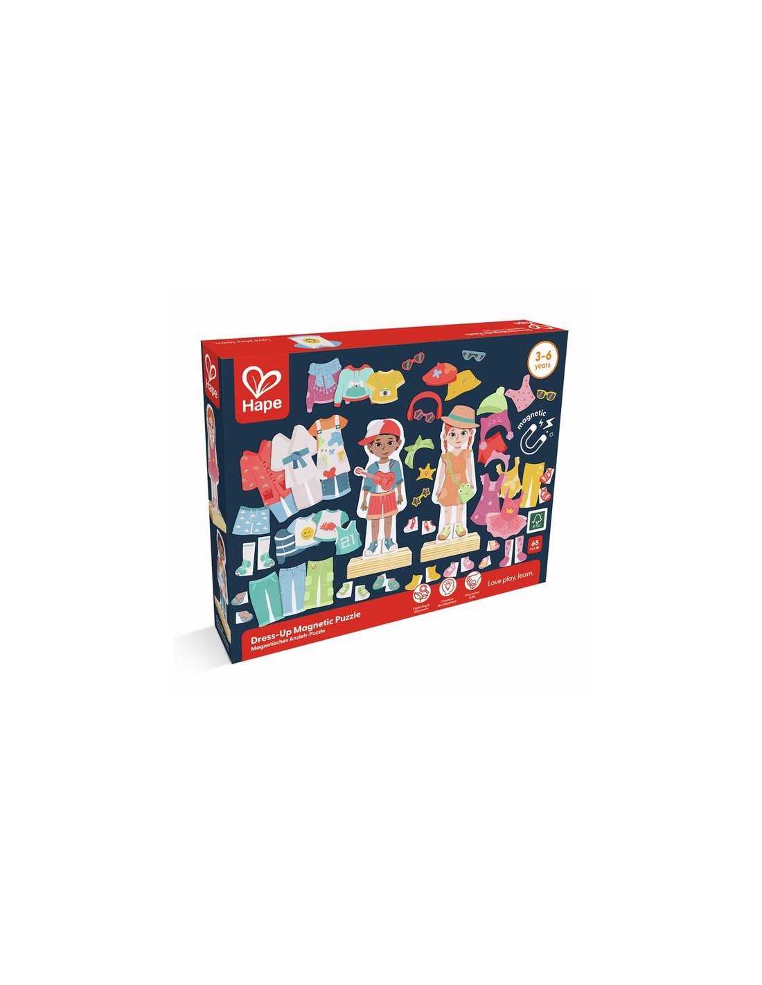 Je m'habille avec mes vêtements aimantés - Hape