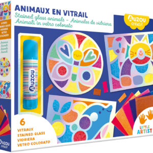Mon coffret d'artiste - Animaux en vitrail - Auzou
