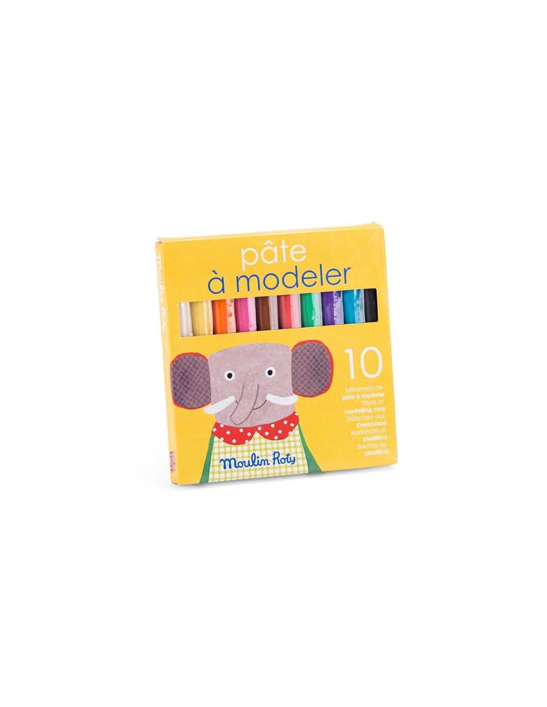 10 bâtonnets de pâte à modeler - Les Popipop - MOULIN ROTY
