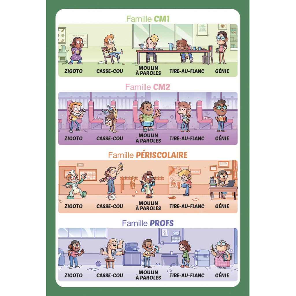 Jeu de 7 familles à l'école - Auzou