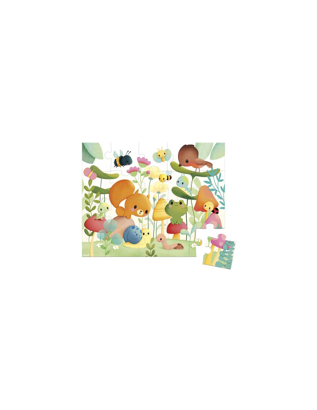 Puzzle 20 pièces compagnons du jardin - Janod