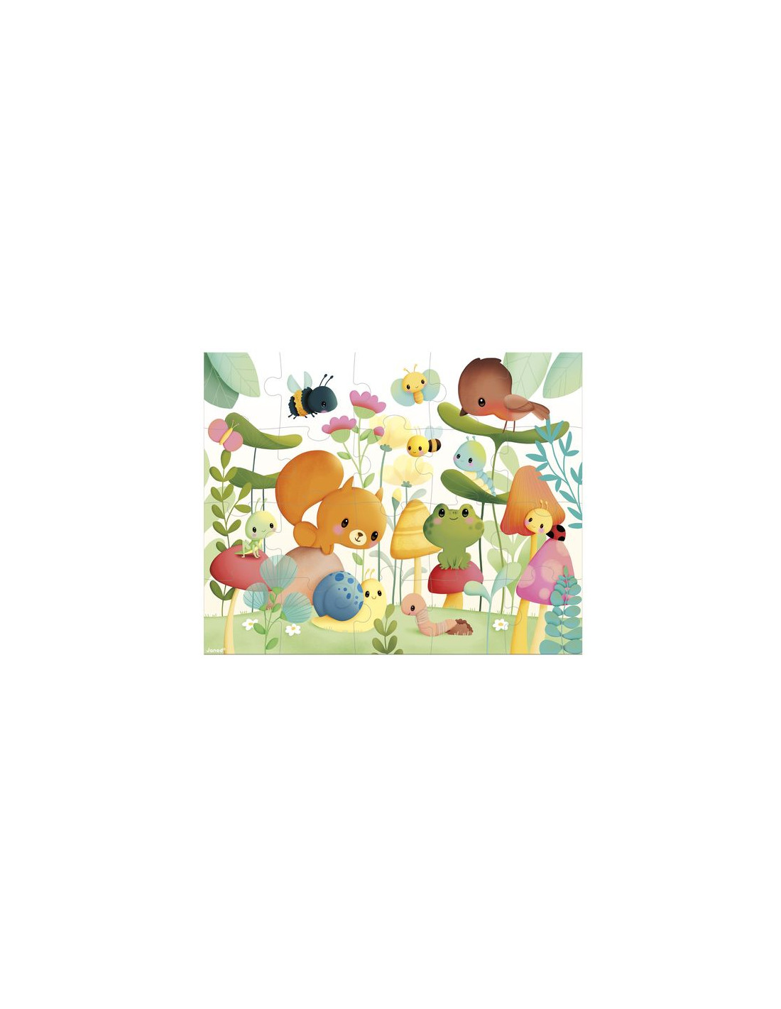 Puzzle 20 pièces compagnons du jardin - Janod