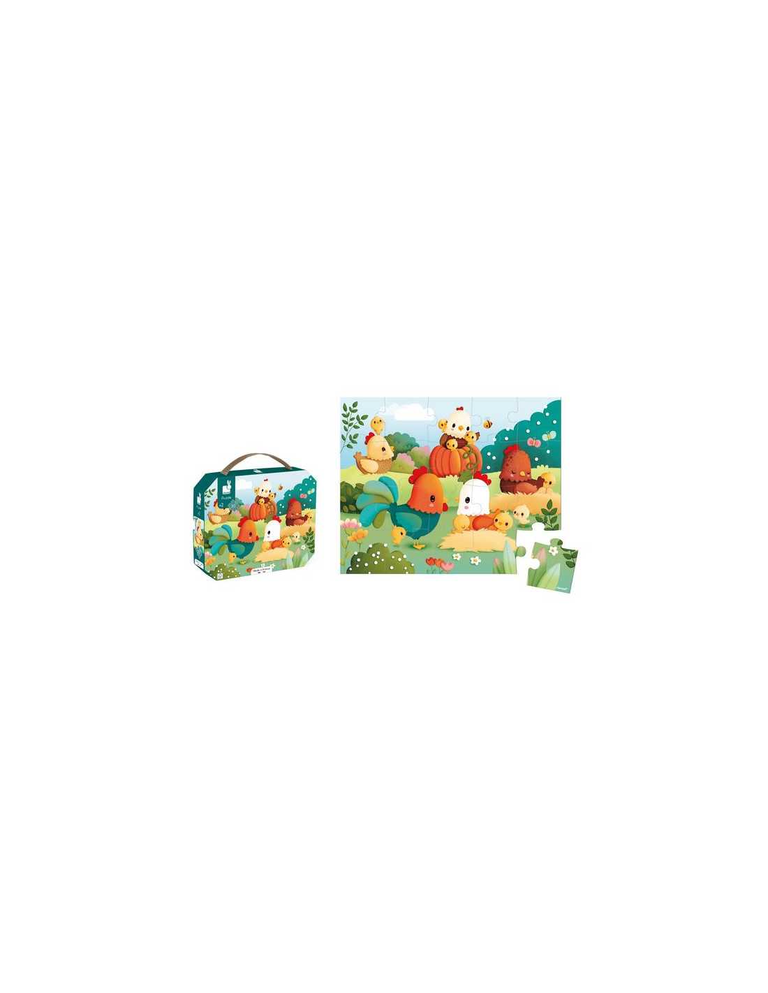 Puzzle 20 pièces - Bienvenue à la Basse-cour - Janod