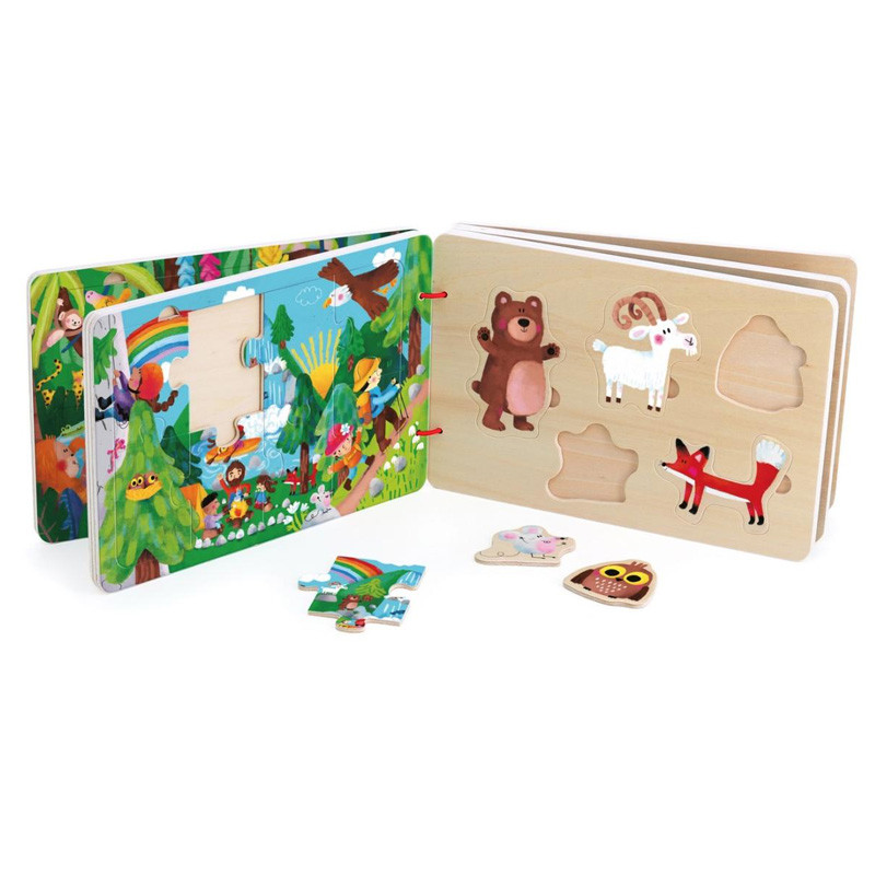 Livre puzzles en bois – voyage-aventure – Vilac