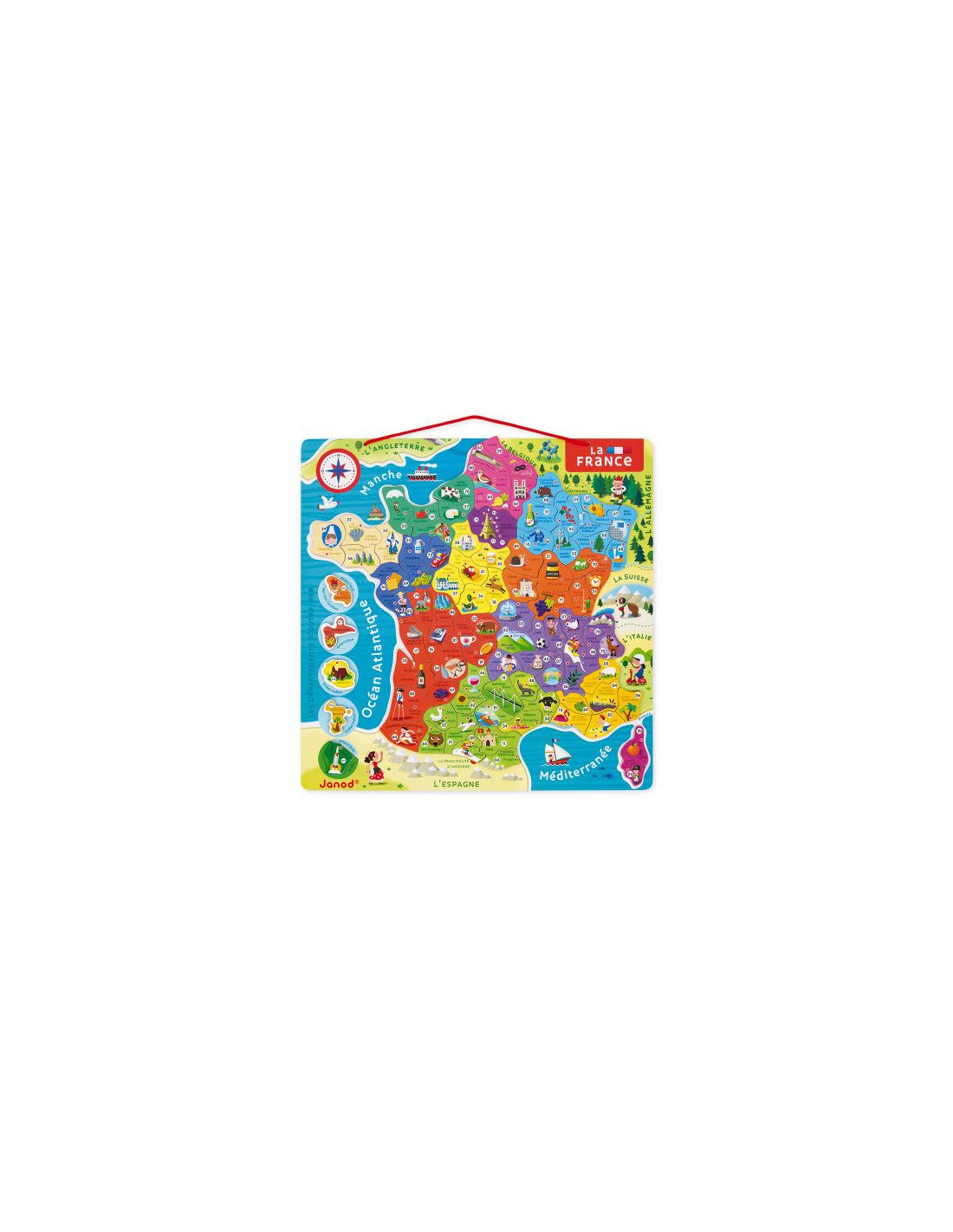 PUZZLE FRANCE MAGNETIQUE - Janod