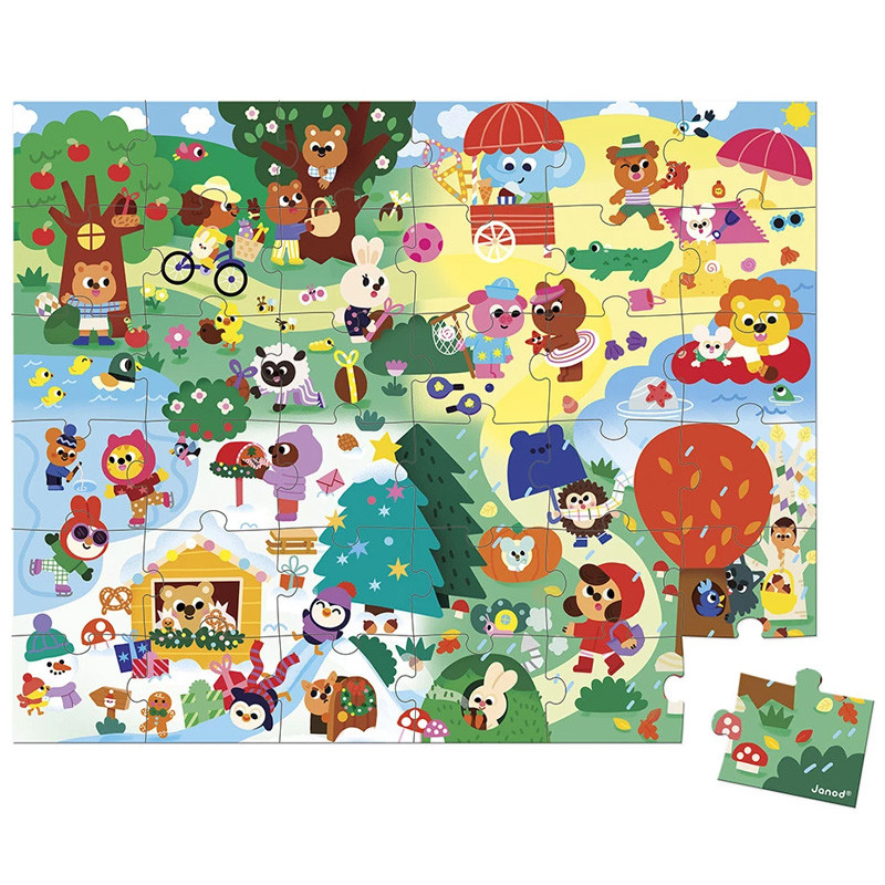 PUZZLE LES 4 SAISONS - 36 PCS - Janod
