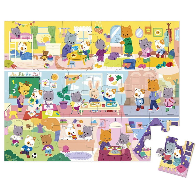 PUZZLE LES RITUELS - 24 PCS - Janod