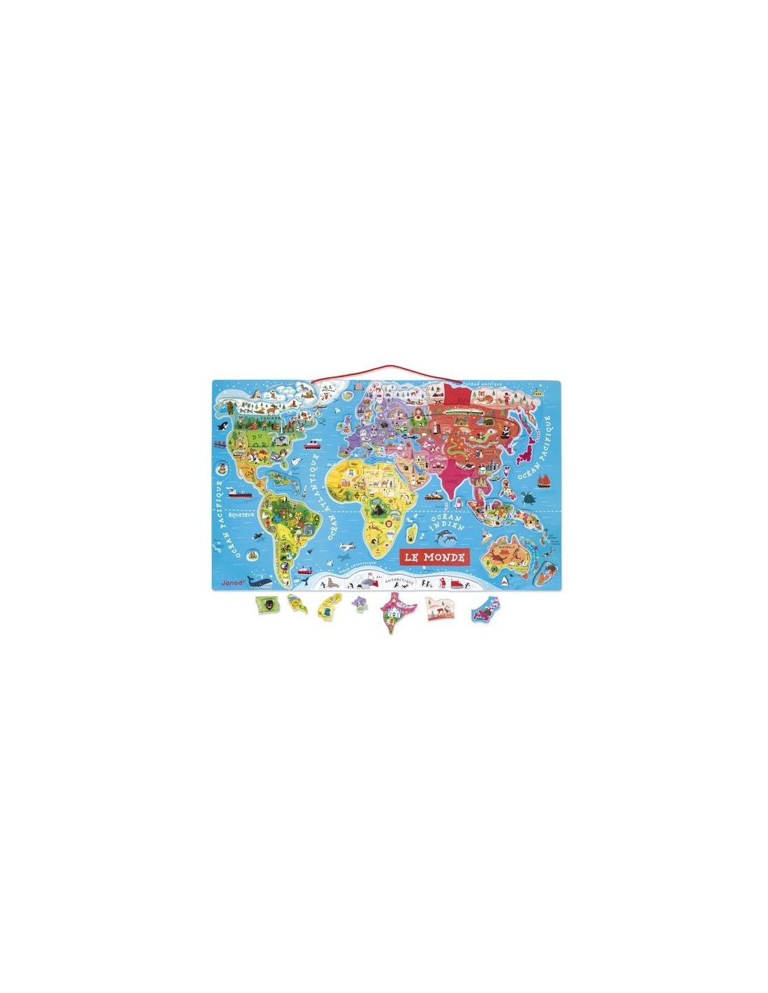 PUZZLE MONDE MAGNETIQUE VERSION FR - Janod