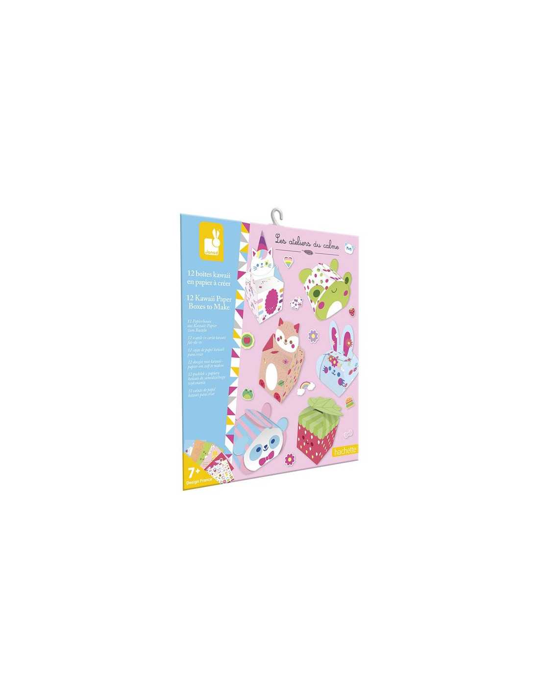 12 BOITES EN PAPIER KAWAII A CREER - Janod