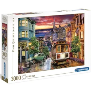 Puzzle-3000-pièces-ville-sanfrancisco-funiculaire-ville-us-kidulte-clementoni-Jeux-reves-et-jouets