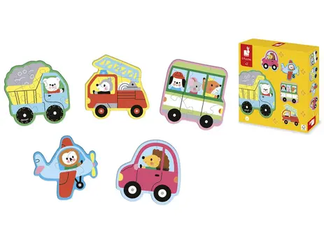 5 PUZZLES EVOLUTIFS VEHICULES-jeuxrevesetjouets-thonon-evian-1