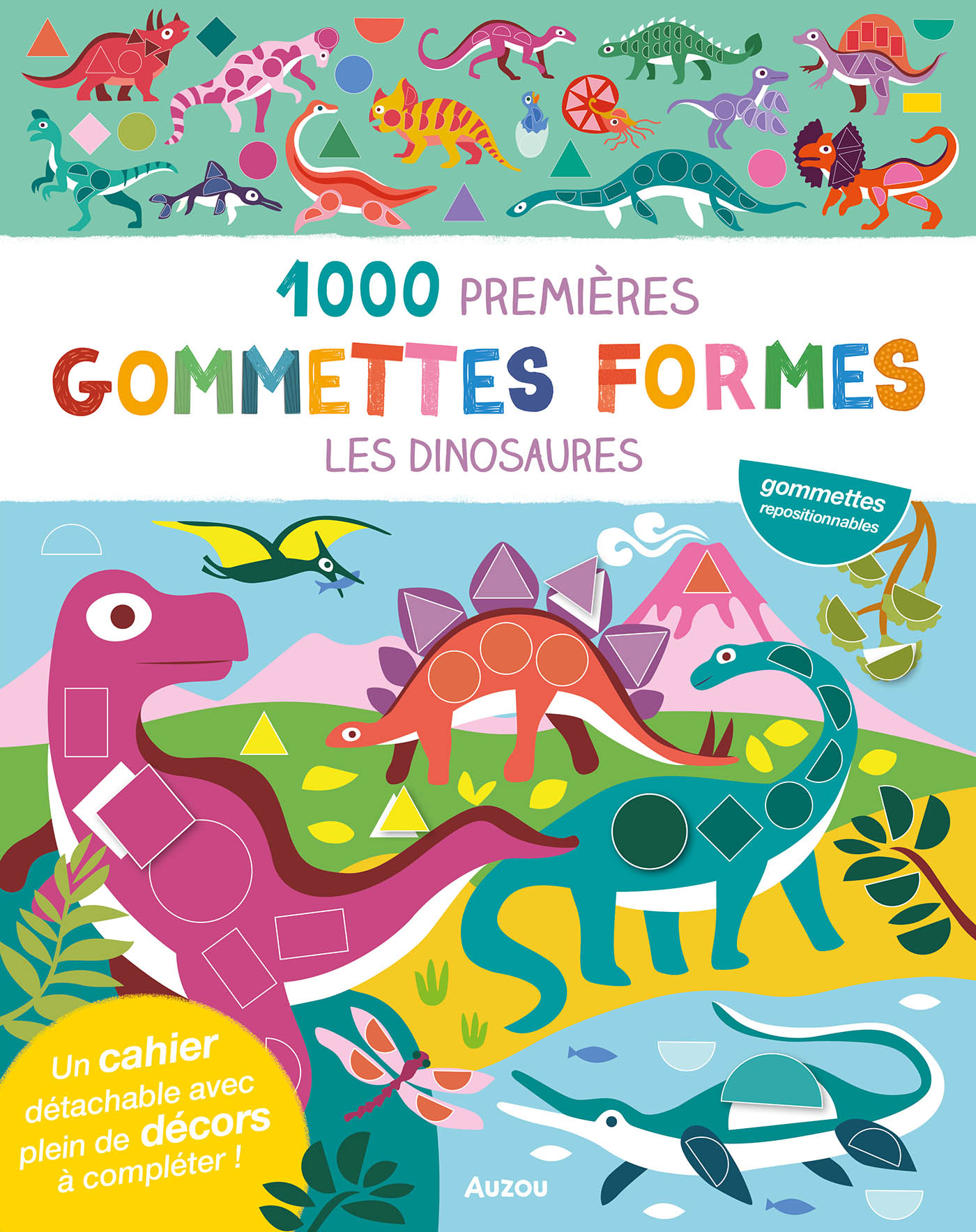 MES TOUT PREMIERS AUTOCOLLANTS - 1000 PREMIÈRES GOMMETTES FORMES DINOSAURES-jeuxrevesetjouets-thonon-evian-1