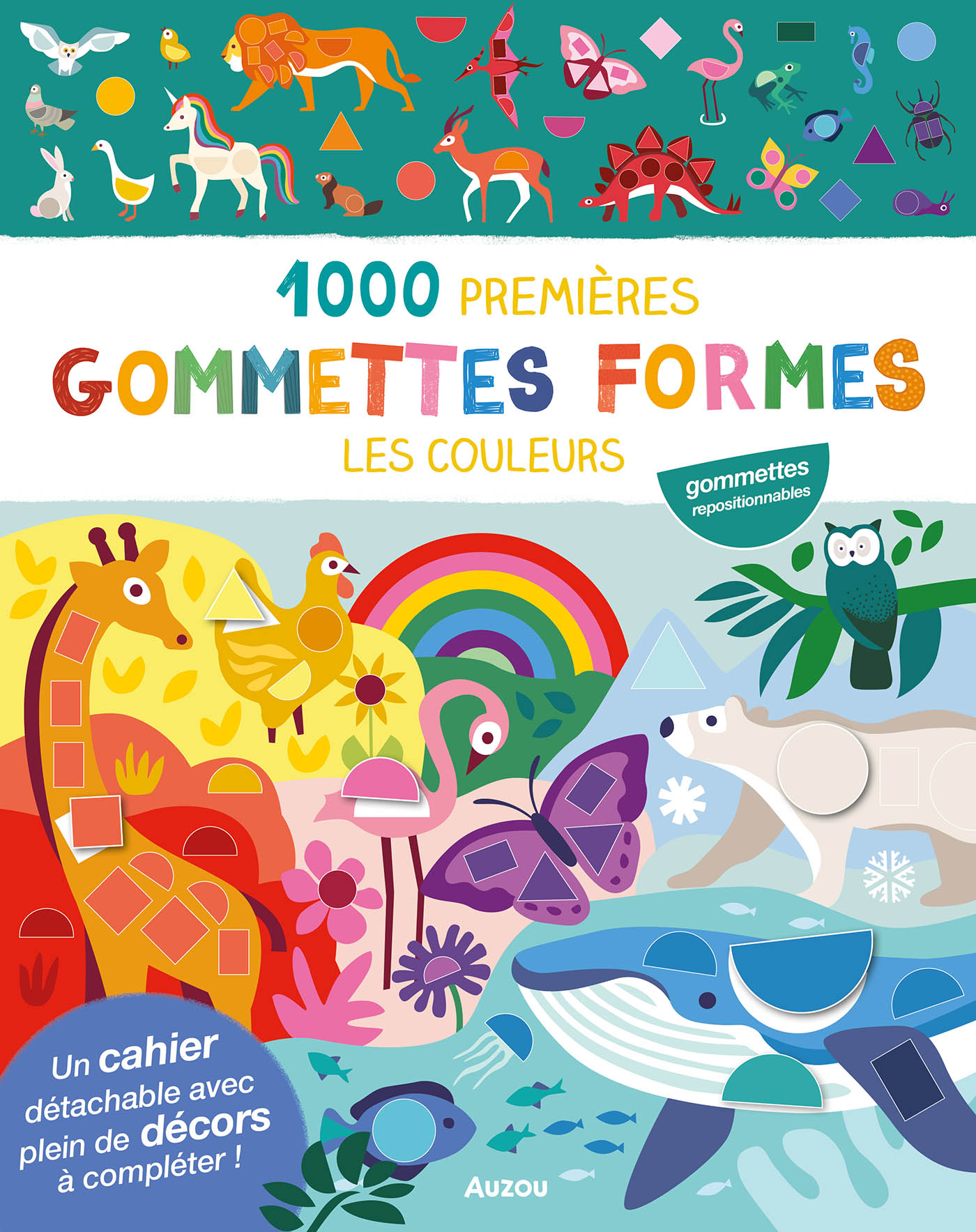 MES TOUT PREMIERS AUTOCOLLANTS - 1000 PREMIÈRES GOMMETTES FORMES LES COULEURS-jeuxrevesetjouets-thonon-evian-1