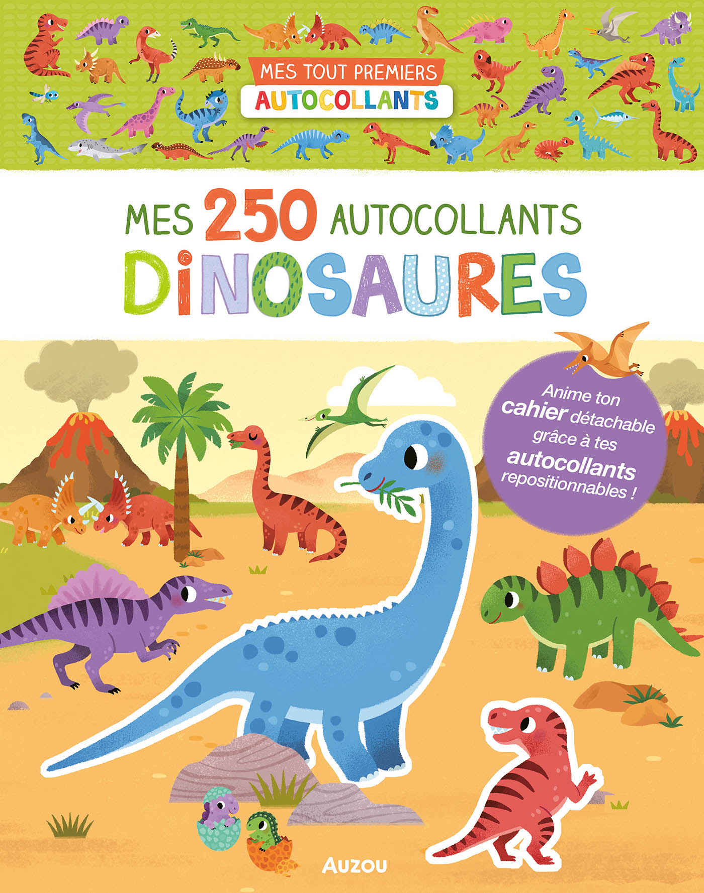 MES TOUT PREMIERS AUTOCOLLANTS - MES 250 AUTOCOLLANTS DINOSAURES-jeuxrevesetjouets-thonon-evian-1