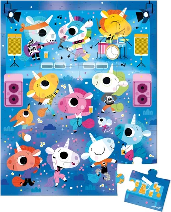 PUZZLE-CONCERT-LICORNES-24-PIECES-jeuxrevesetjouets-thonon-evian-1.