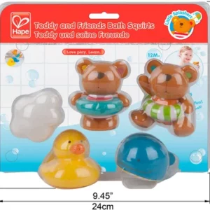 TEDDY AND FRIENDS BATH SQUIRTS-jeuxrevesetjouets-hape-thonon-evian-1