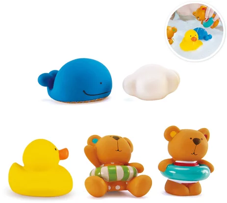 TEDDY AND FRIENDS BATH SQUIRTS-jeuxrevesetjouets-hape-thonon-evian-1
