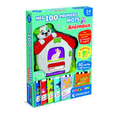 100-premiers-mots-jeu-educatif-bilingue-francais-anglais-clementoni-2-ans-4-ans-jrj-Jeux-reves-et-jouets