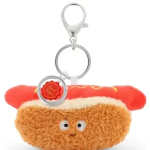 Peluche porte-clés Hot dog – KeelEco - 12 cm