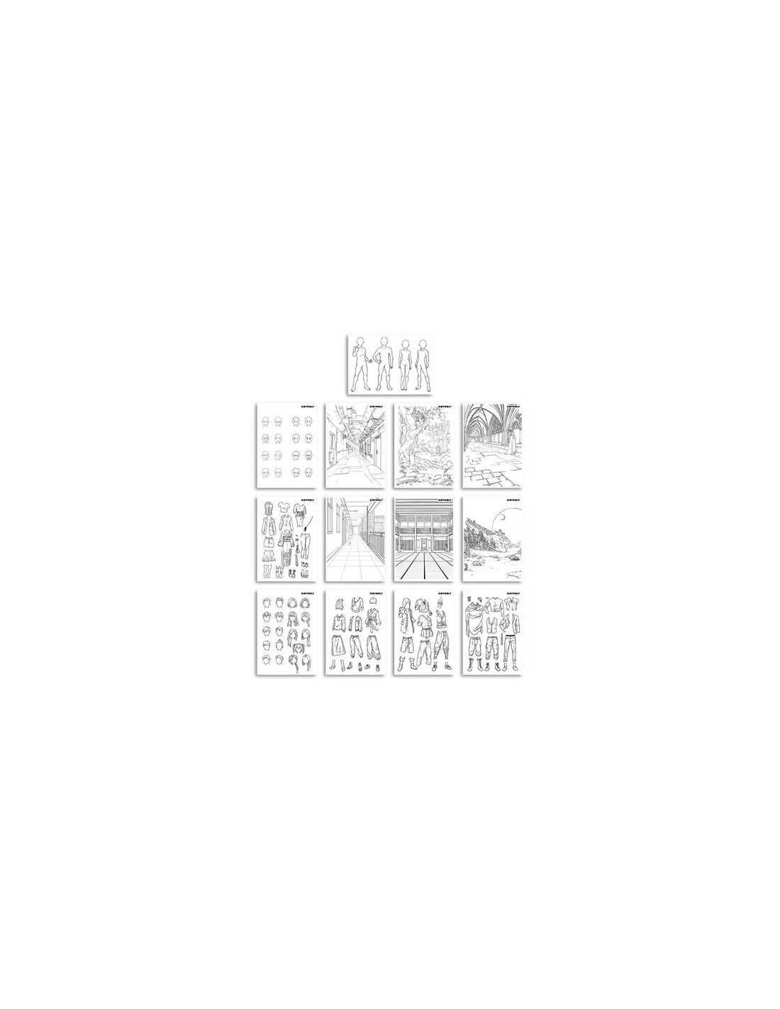 K-DRAW-PRO Tablette lumineuse nomade bleu Manga - Kidywolf – Image 2