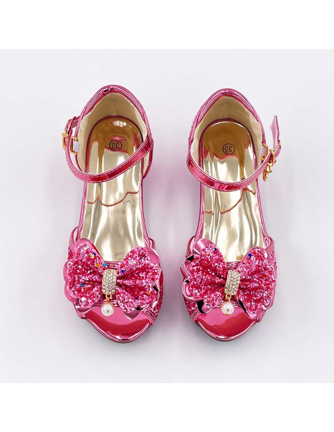 Mules à Nœuds et Paillette Rose - LABAY – Déguisement – Image 2