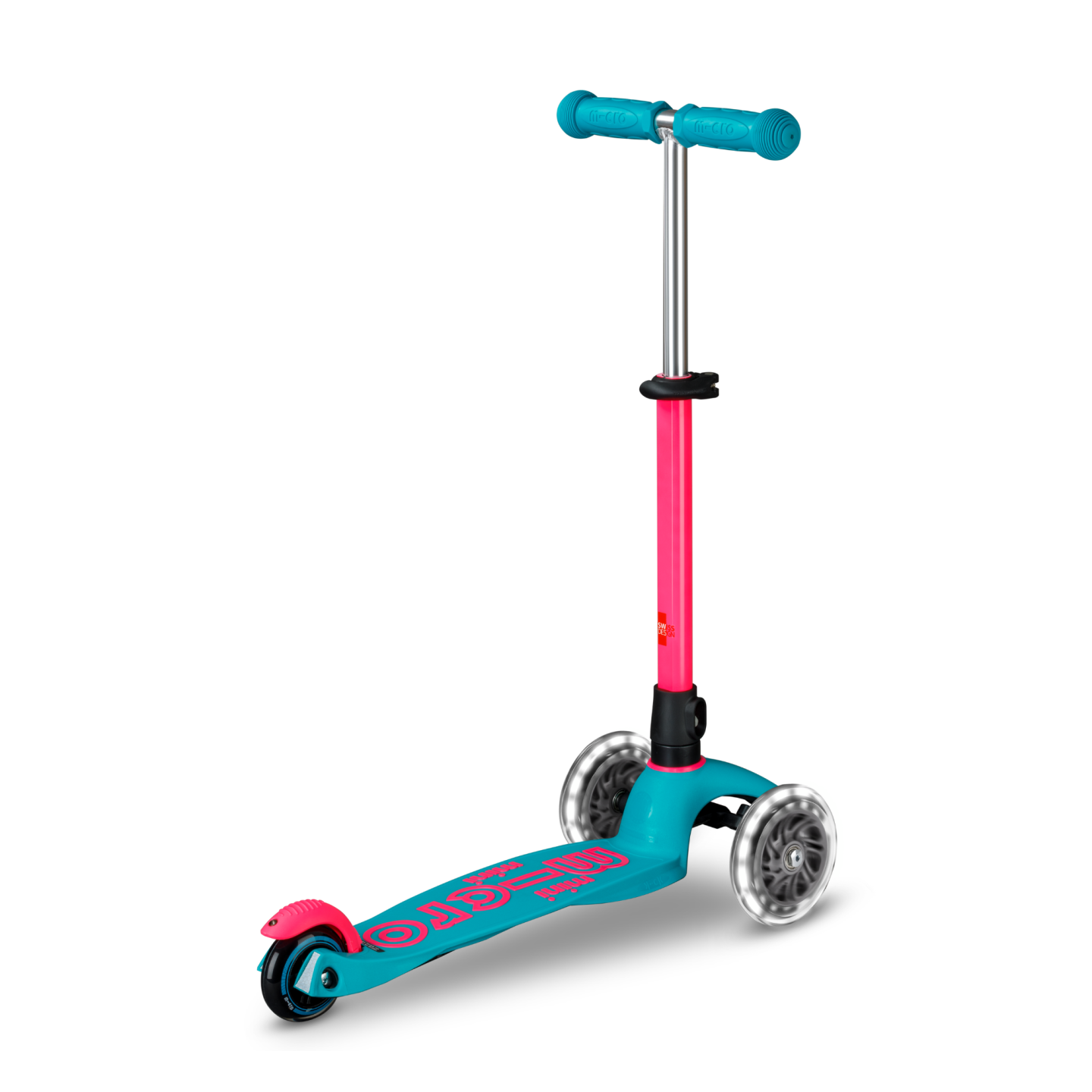 Trottinette Mini Micro Deluxe LED - Neon Led Marine Pink - Micro