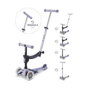 Trottinette Mini2Grow 2.0 LED - Lavande - Micro