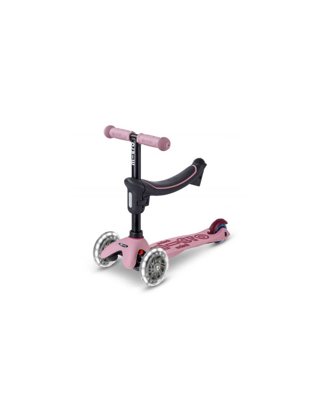 Trottinette - Mini2Grow 2.0 LED - Rose Poudré - Micro – Image 6