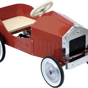 Voiture-vilac-pédales-rouge-bois-metal-retro-3-ans-exterieur-jeux-reves-et-jouets