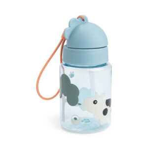 Gourde à paille Tiny farm Bleu 280 ml - Done by Deer