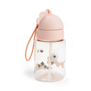 Gourde à paille Tiny farm Rose 280 ml - Done by Deer