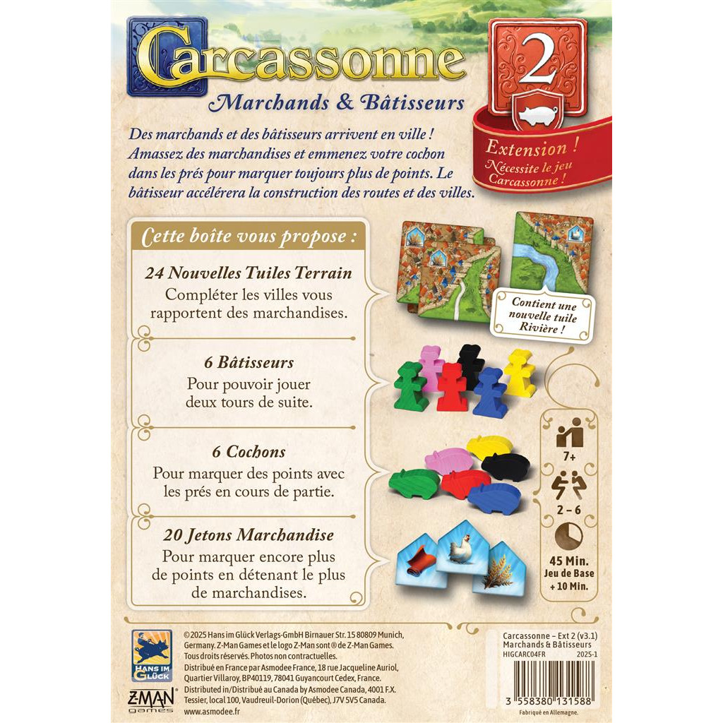Carcassonne : Marchands et Bâtisseurs 2025
