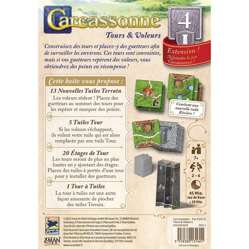 Carcassonne : Tours et Voleurs 2025